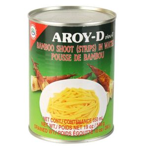 AROY-D Babboo Shoot (Strips) In Water 24x540GR speciaal voor in de thaise keuken die verkrijgbaar is in the online thaise webshop from Bew Thai. De lekkerste ingredient voor meals