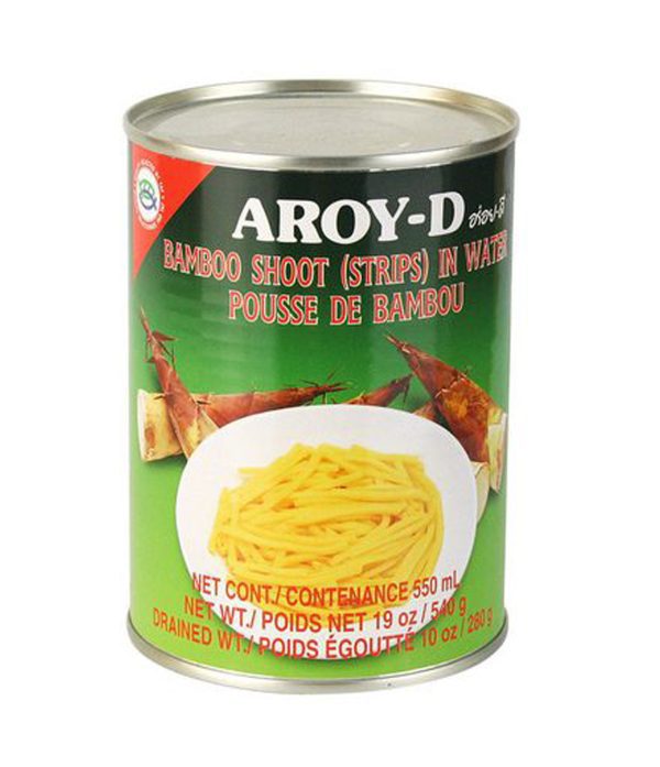 AROY-D Babboo Shoot (Strips) In Water 24x540GR speciaal voor in de thaise keuken die verkrijgbaar is in the online thaise webshop from Bew Thai. De lekkerste ingredient voor meals