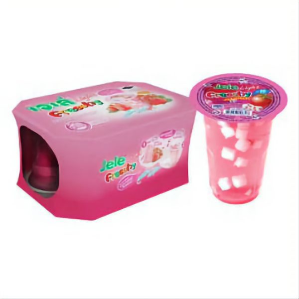 Jele Fresshy Light Strawberry 72X6X125GR speciaal voor in de thaise keuken die verkrijgbaar is in the online thaise webshop from Bew Thai. De lekkerste ingredient voor meals