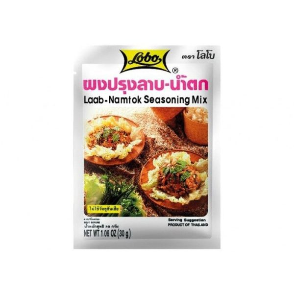 LOBO Laab-Namtok Seasoning Mix 12x30GR from Bew Thai speciaal voor in de thaise keuken die verkrijgbaar is in the online thaise webshop from Bew Thai. De lekkerste ingredient voor meals