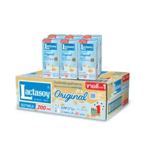 Lactasoy Original 6x250ML60q75.p speciaal voor in de thaise keuken die verkrijgbaar is in the online thaise webshop from Bew Thai. De lekkerste ingredient voor meals