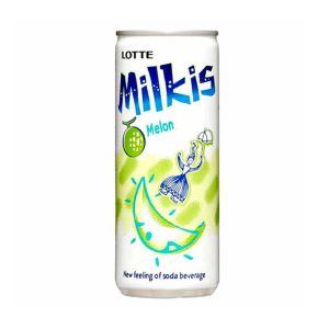 Lotte Milkis Carbonated drink Melon speciaal voor in de thaise keuken die verkrijgbaar is in the online thaise webshop from Bew Thai. De lekkerste ingredient voor meals