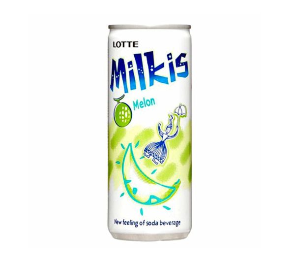 Lotte Milkis Carbonated drink Melon speciaal voor in de thaise keuken die verkrijgbaar is in the online thaise webshop from Bew Thai. De lekkerste ingredient voor meals